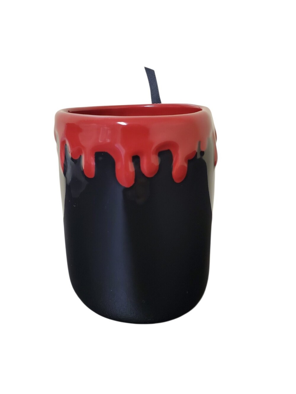 Rae Dunn Bite Me Viral Halloween Red Vampire Blood Drip Ceramic Coffee Mug NWT - Picture 3 of 6
